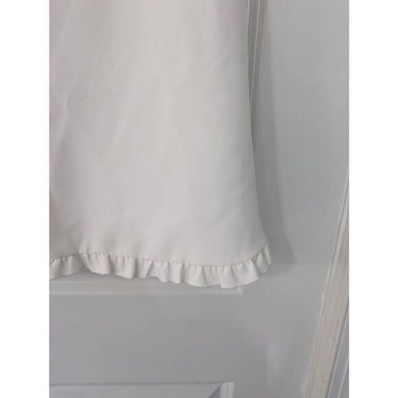 Gal Meets Glam Emma Ruffle dress women's size 12‎ white cottagecore bridal wed - Picture 5 of 10
